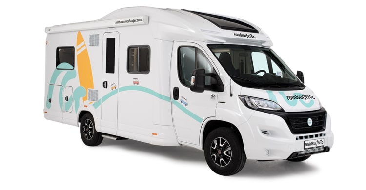 roadsurfer bürstner limited motorhome from the side view