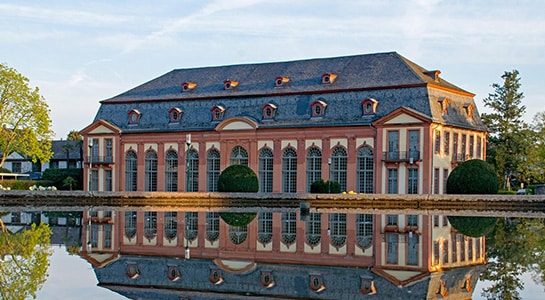 Castle photographed from the waterfront.