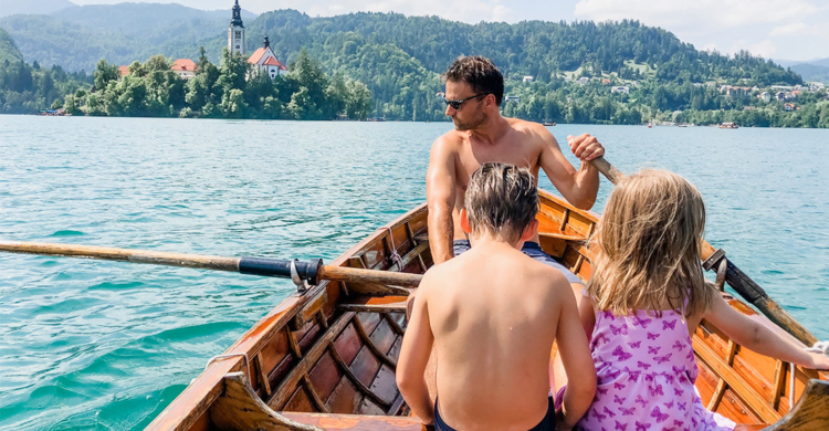 Tour en bateau au lac de Bled