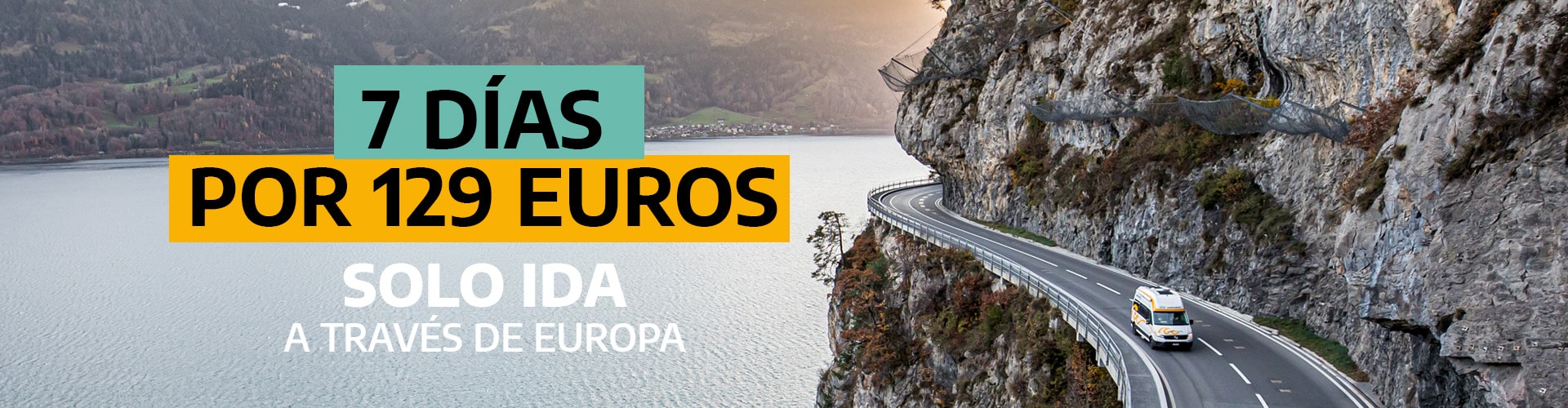 Campervan rally through europe for 129 € 