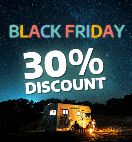 Get 30% off at Black Friday with roadsurfer