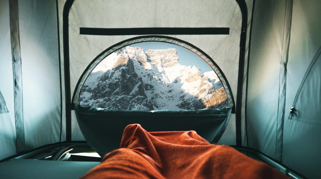 camper view mountain