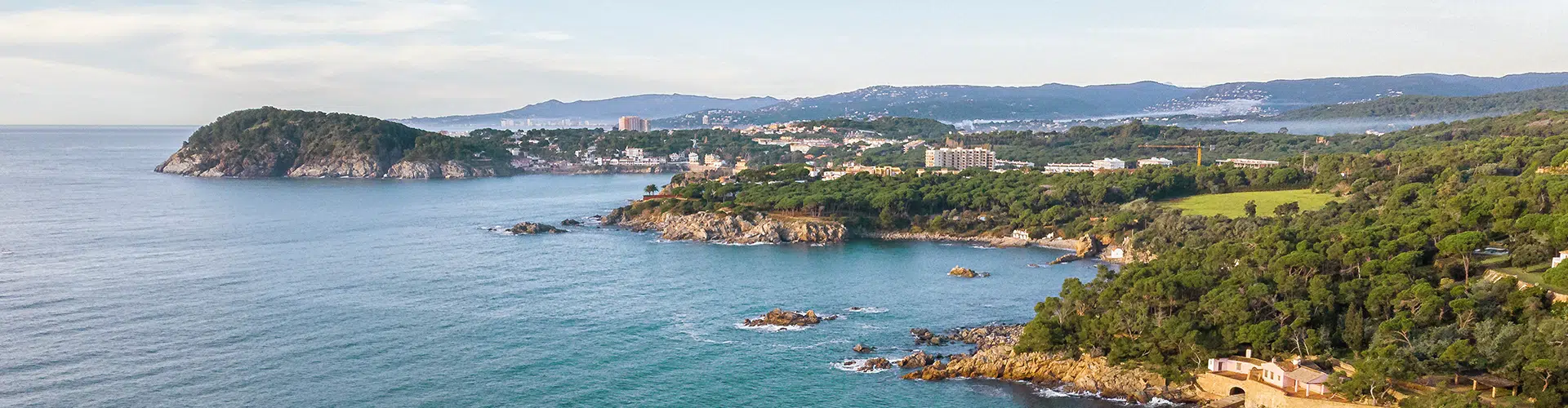 Coastal view over the Costa Brava in Spain