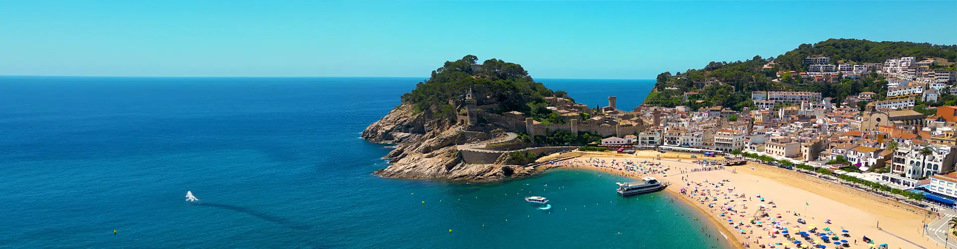 Tossa de Mar bay in Costa Brava, Spain