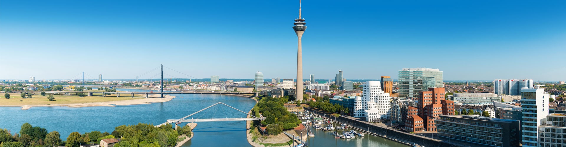 Panorama View of Duesseldorf