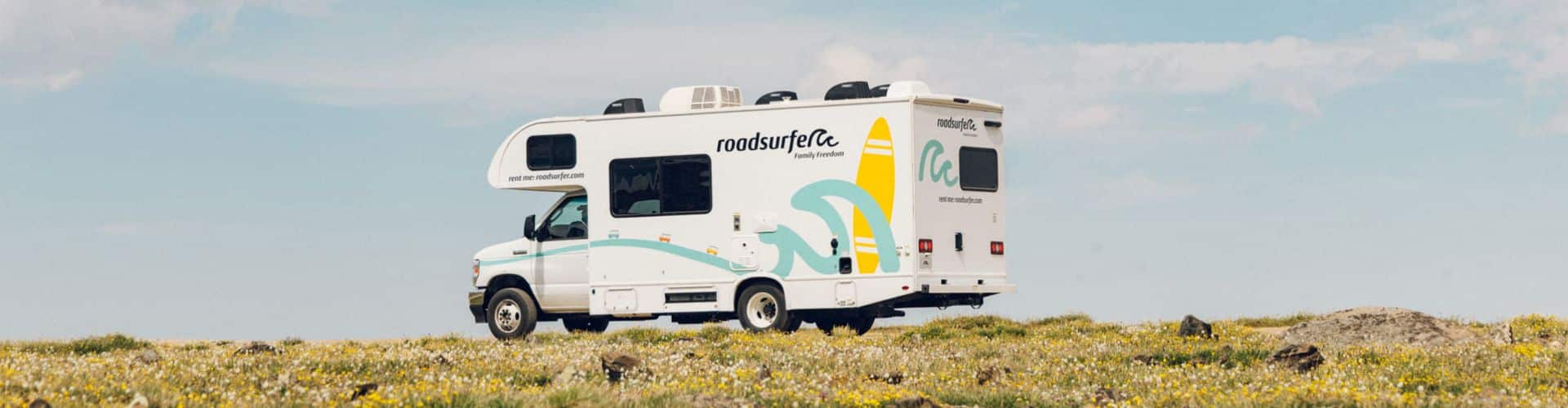 Easter spring RV road trip through desert wildflowers