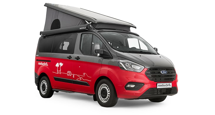 Ford Nugget Campervan mit Aufstelldach