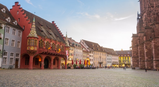 Downtown Freiburg in Germany