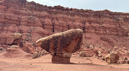 A Massive Canyon Boulder