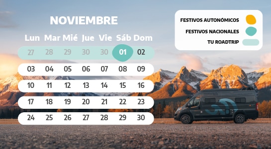 Spanish holiday calendar of November 2025