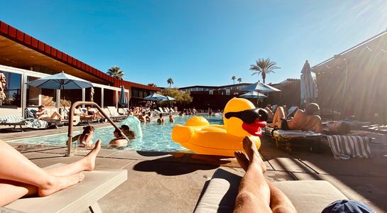 Palm Springs sunset desert landscape