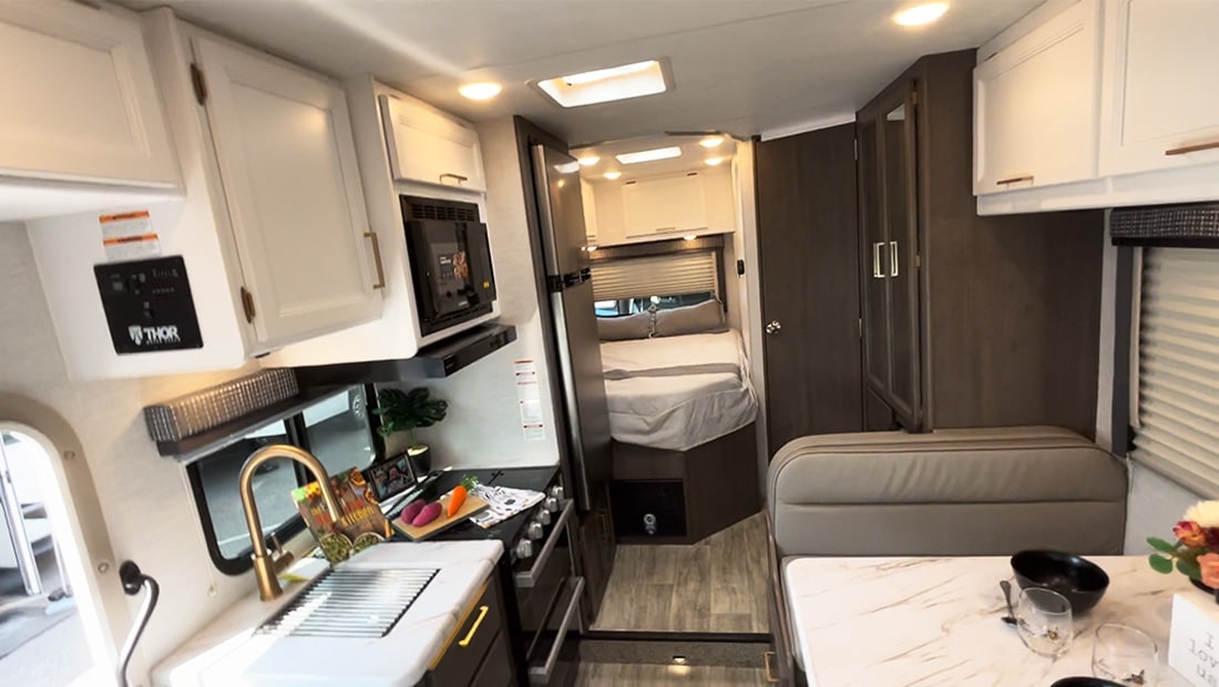 Roadsurfer Family Freedom Camper Inside View Front To Back