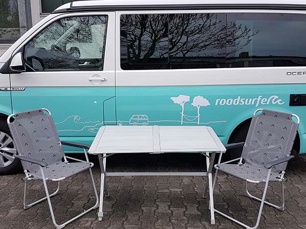 roadsurfer Camper-Abo Zubehör Campingtisch & Stühle Set