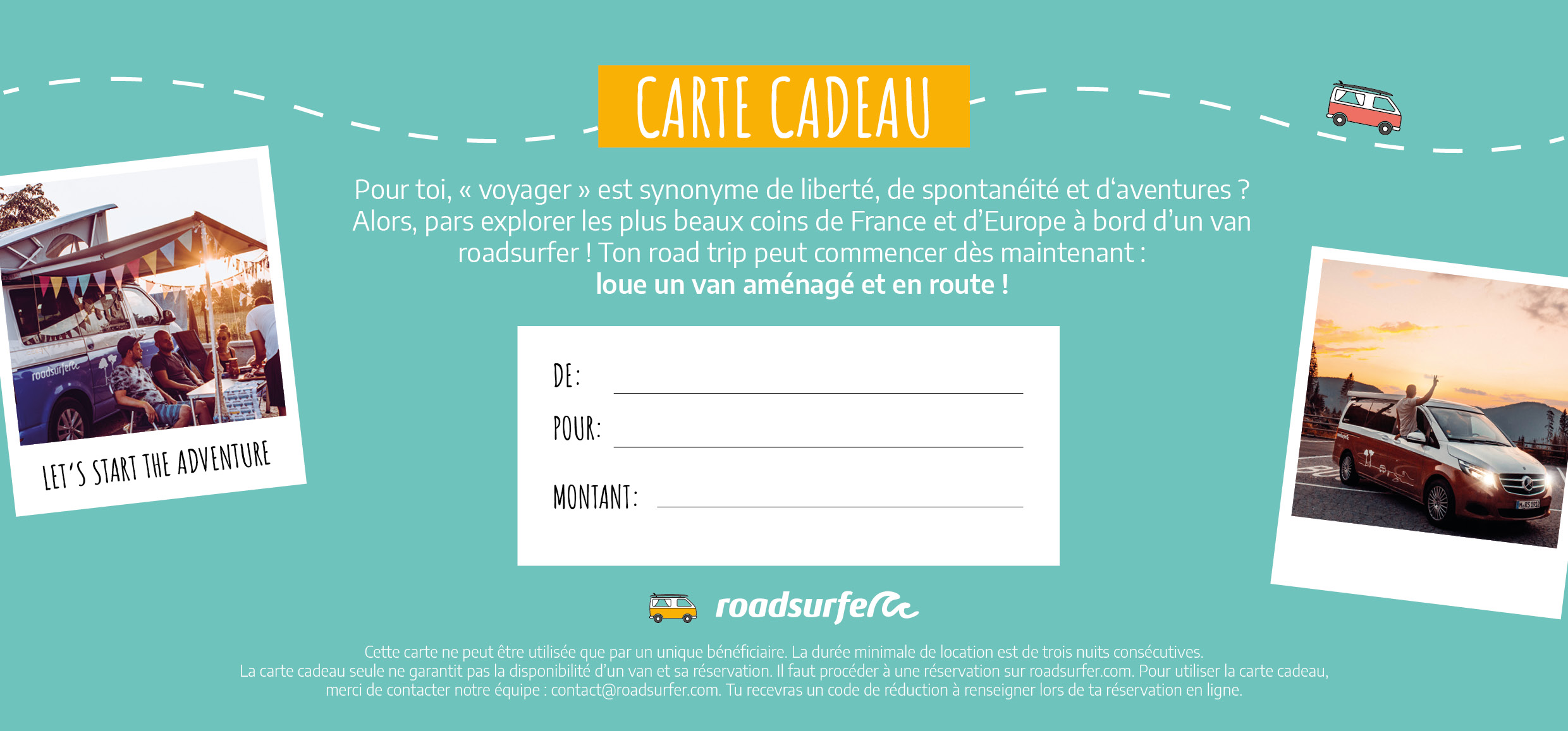 La Carte roadsurfer !