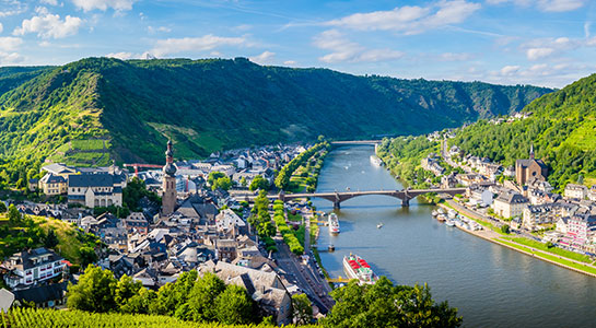 Panoramic View of the River Mosel
