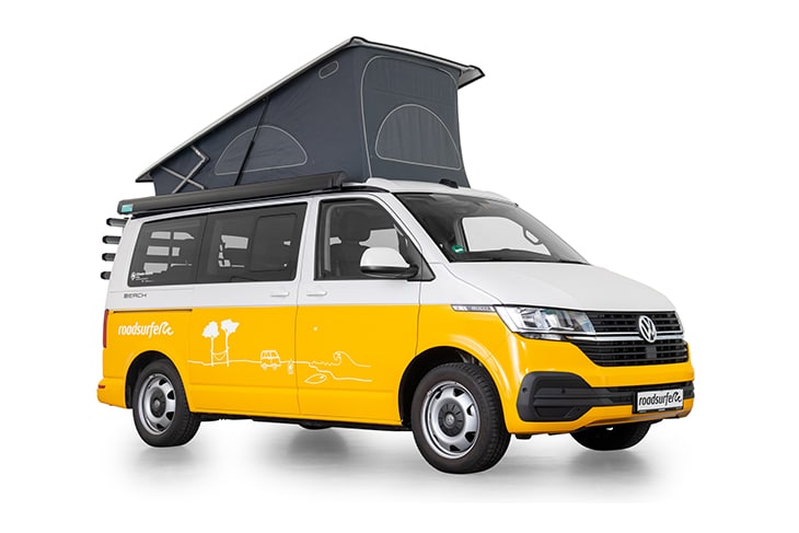 VW California Beach Campervan mit Aufstelldach