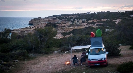 Wildcamping with a campervan in Portugal