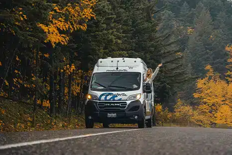 5% off fall getaways roadsurfer